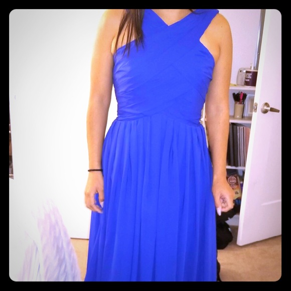 Queenmore Women’s Bridesmaid Dress-Royal Blue - Picture 1 of 6